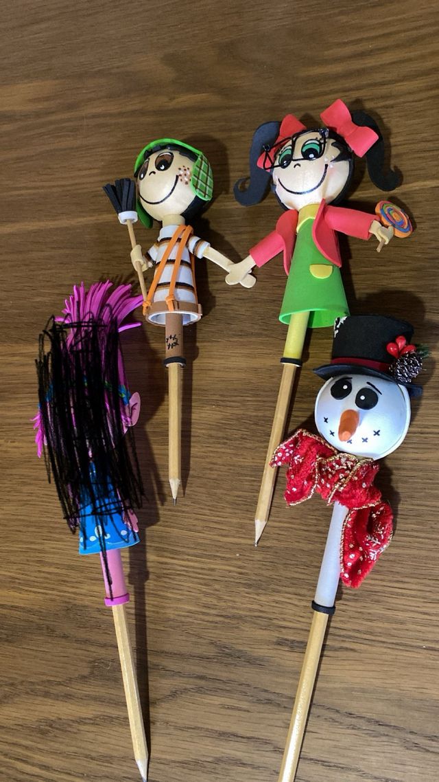 Lápices Fofuchos Decorados