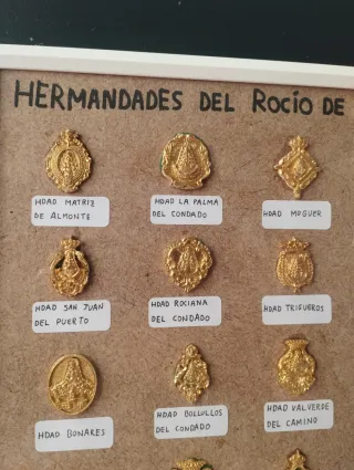 Cuadro Medallas Hermandades del Rocío Huelva