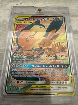 Eevee & Snorlax GX TAG TEAM SM169
ingles