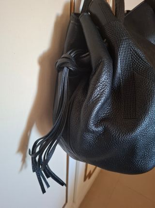 Bolso Piel Purificación García Negro