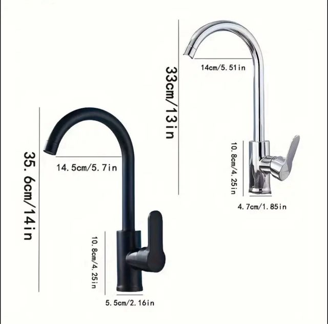 Grifo de cocina negro con mangueras