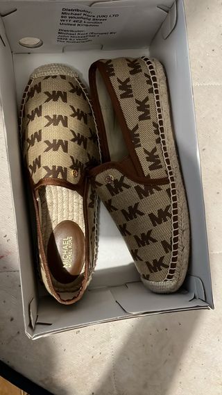 Alpargatas Michael Kors Beige/Marrón Talla 37
