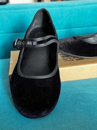 Zapatos Sabrinas Terciopelo Negros