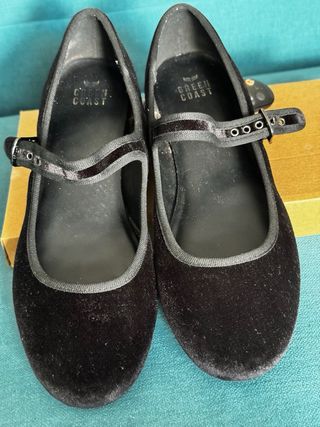 Zapatos Sabrinas Terciopelo Negros