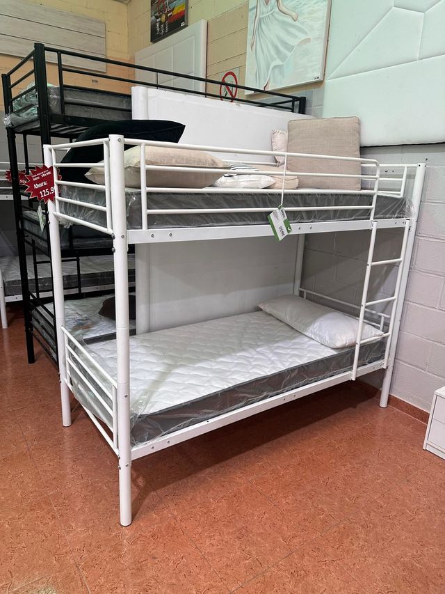 Litera metálica + 2 colchones