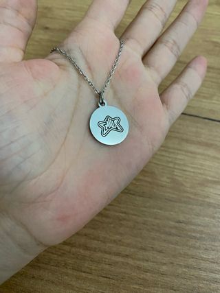 Collar plateado emilia mernes