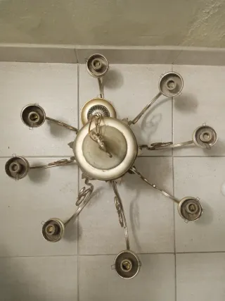 Lámpara araña 8 brazos