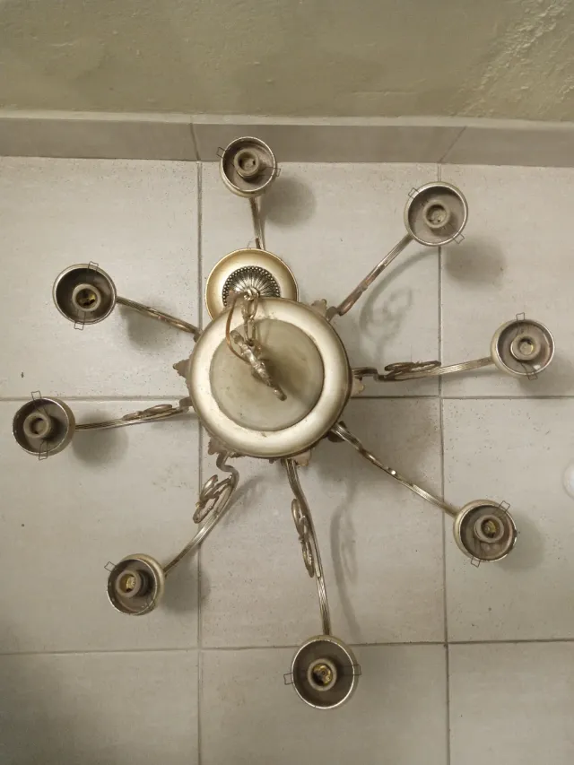 Lámpara araña 8 brazos