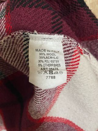 Sobrecamisa cuadros roja y blanca