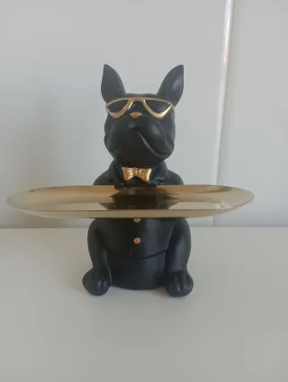 Borsa tascabile nera per cani Bulldog francese