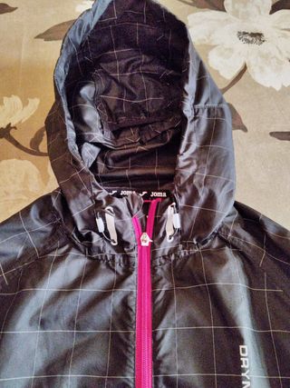 Chubasquero Joma Rosa y Gris