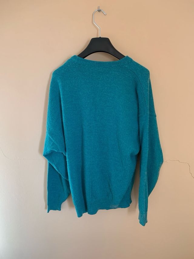 Jersey de punto turquesa