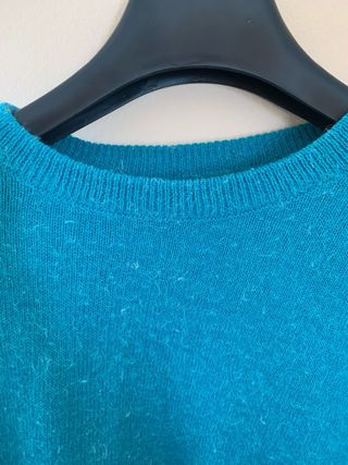 Jersey de punto turquesa