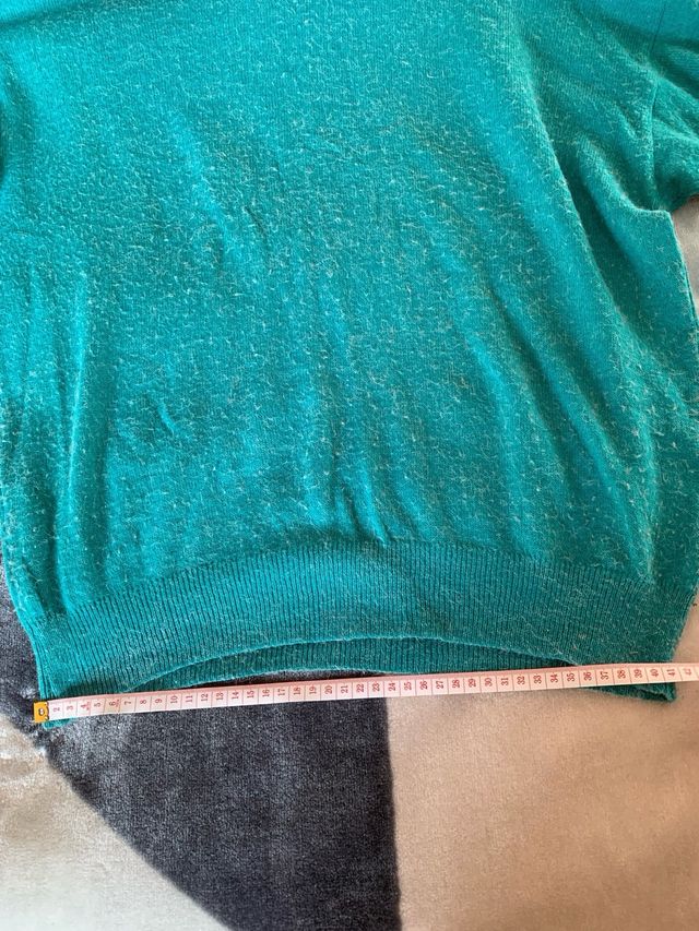 Jersey de punto turquesa