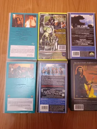 Lote 6 Películas VHS Acción y Aventura