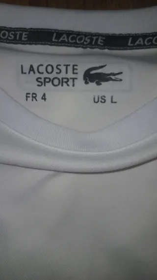 Camiseta Lacoste Blanca Talla M