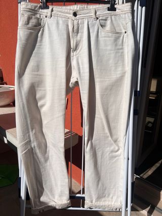 Jeans beige Sebago tg. 52 Made in Italy