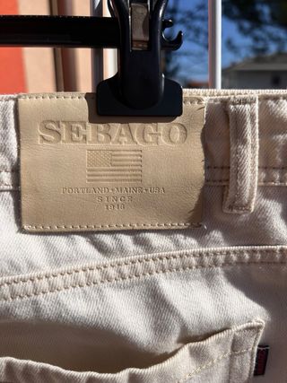 Jeans beige Sebago tg. 52 Made in Italy