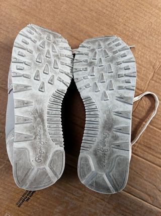 Zapatillas Pepe Jeans Mujer Beige y Dorado