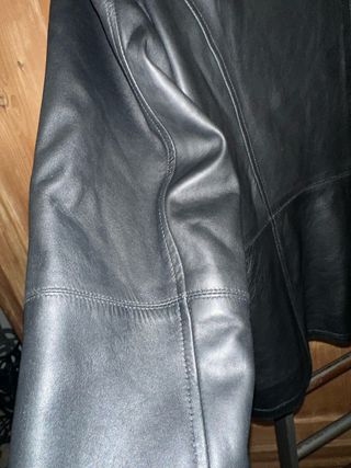 Chaqueta de cuero cordero Scarell Negra