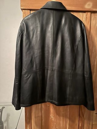 Chaqueta de cuero cordero Scarell Negra