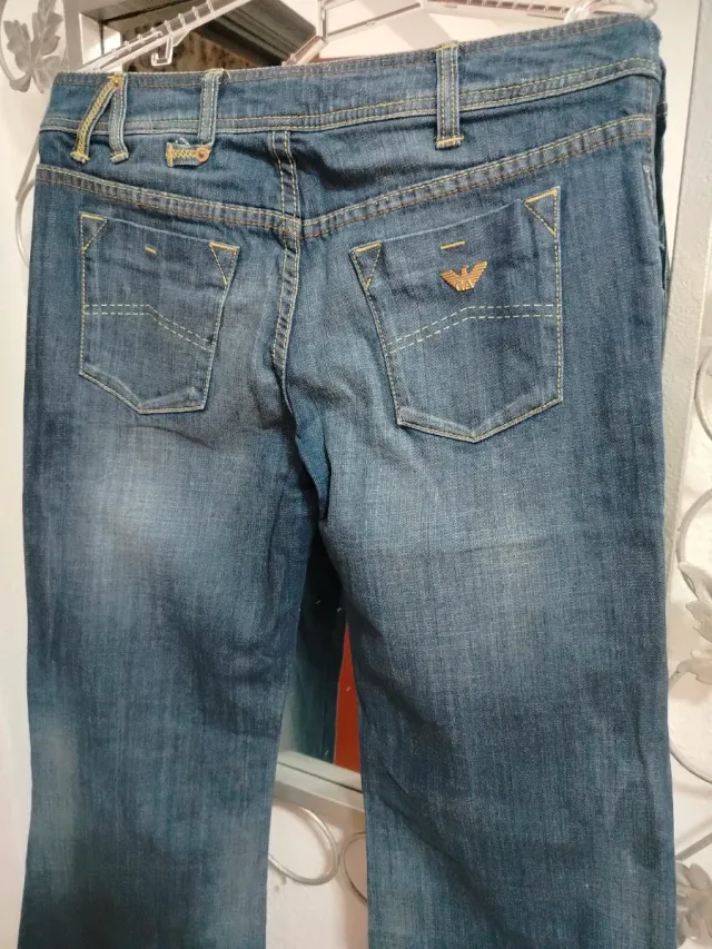 Pantalón Vintage Armani Jeans Azul