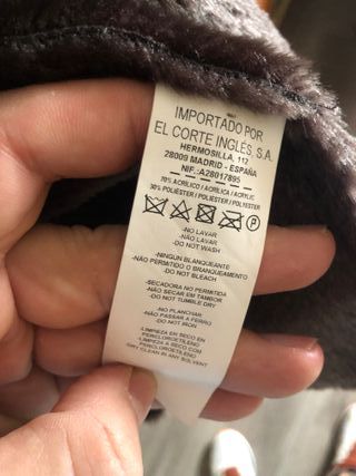 Chaquetón ANTEA marrón con cuello de pelo