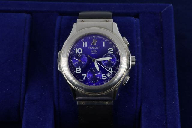 Hublot MDM Geneve 1810.1 Cronógrafo Azul