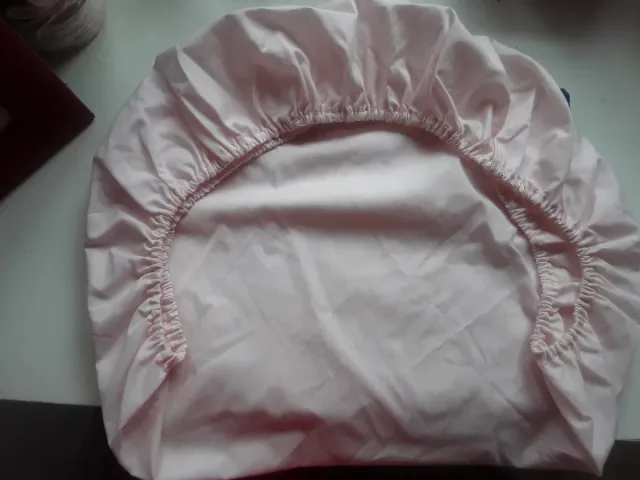 Sábana moisés rosa elástica suave y cuna grande