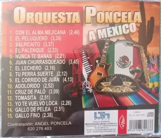 Orquesta Poncela A Mexico CD Latino