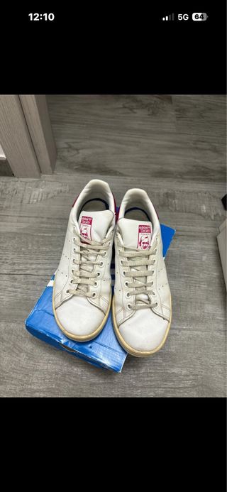 Adidas Stan Smith Donna Rosa Bianco Tg 38