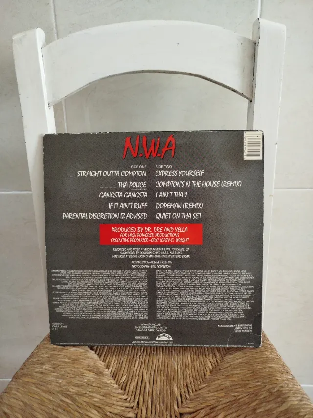 Vinilo N.W.A Straight Outta Compton