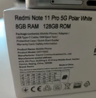 Xiaomi Redmi Note 11 Pro 5G