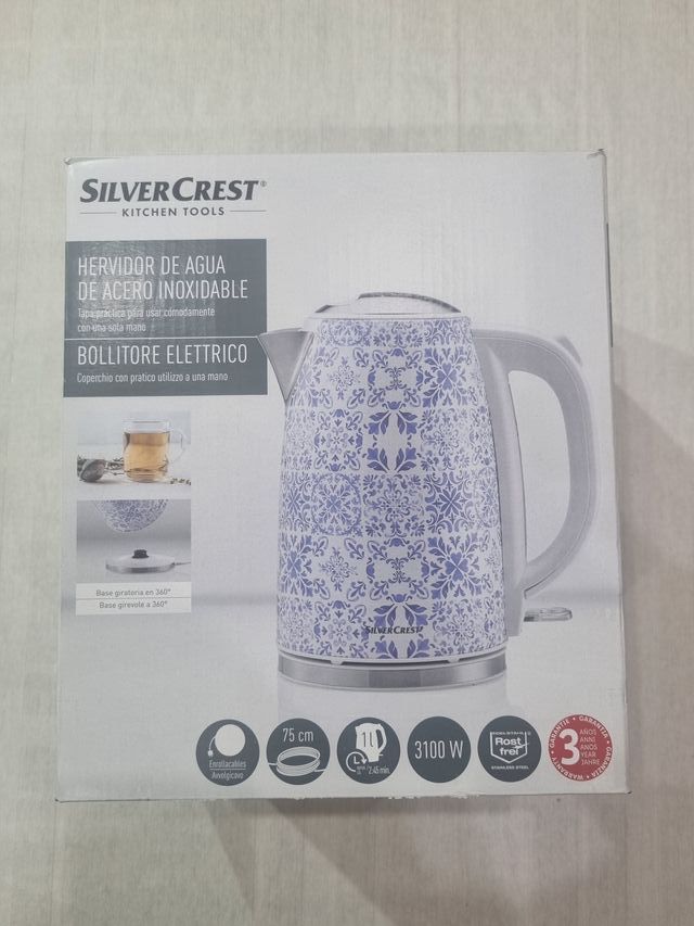 Hervidor de agua SilverCrest acero inoxidable
