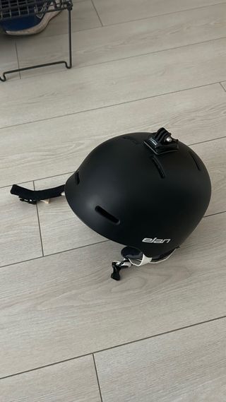 Casco de esquí negro con soporte GoPro Size: 56-59