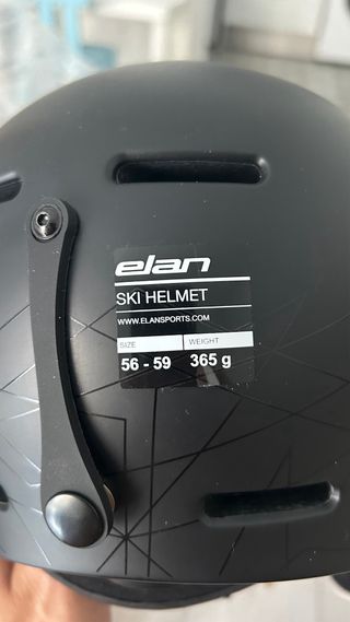 Casco de esquí negro con soporte GoPro Size: 56-59