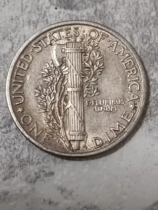 Mercury Dime 1942 USA monete d'argento