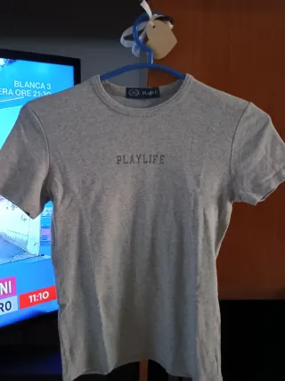 Maglietta PLAYLIFE grigia
