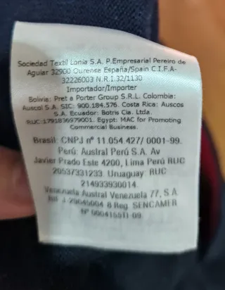 Jersey Carolina Herrera azul marino M