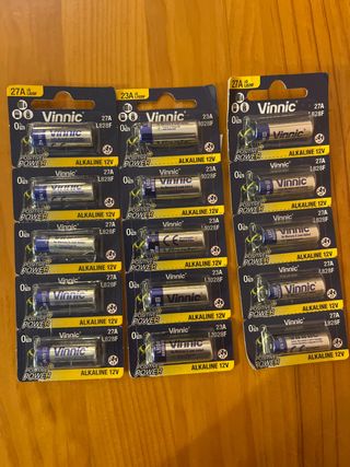 Pilas Vinnic 27A L828F 12V
nuevas mad modelos