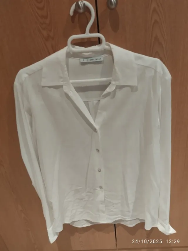 Camisa blanca básica talla S