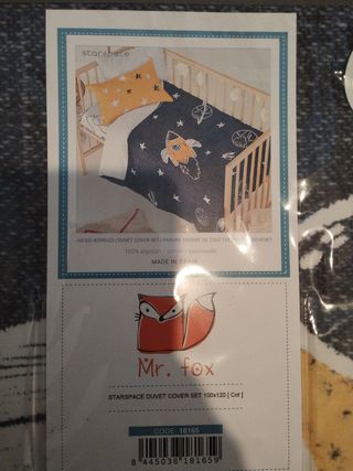 Funda Nórdica Cuna Mr. Fox Espacio