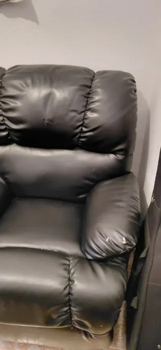 Sofá reclinable con vibración