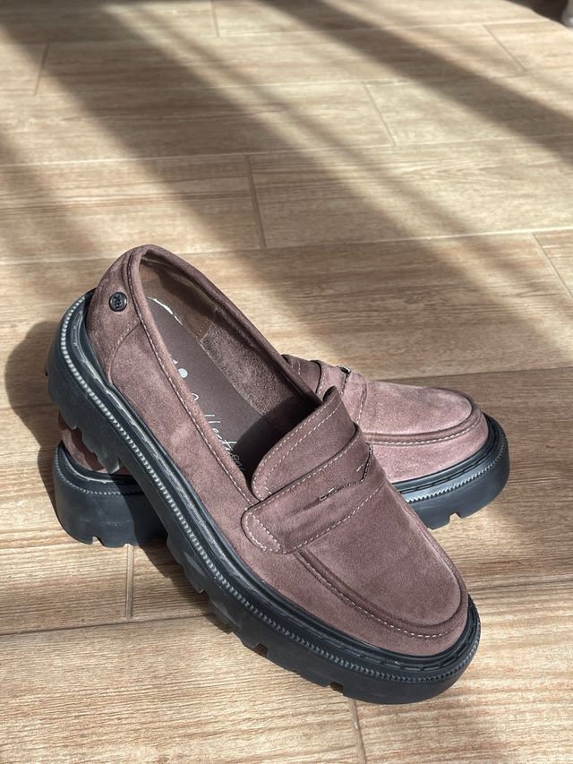 Zapatos de plataforma marrones