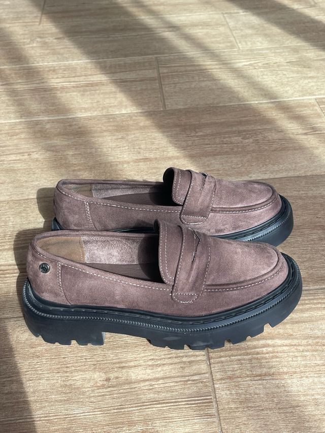 Zapatos de plataforma marrones