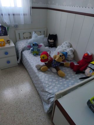 Cama infantil blanca 70x160 Ikea