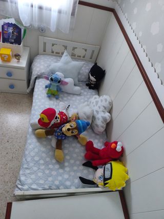 Cama infantil blanca 70x160 Ikea