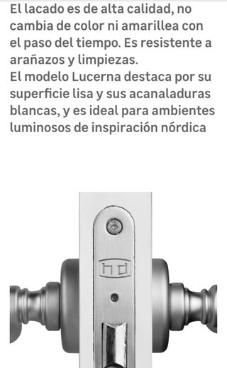Puerta Blanca Lucerna 62,5 cm Derecha