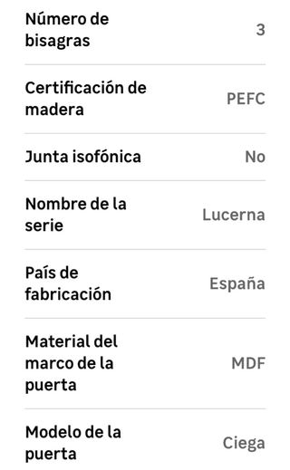 Puerta Blanca Lucerna 62,5 cm Derecha