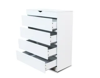 Cómoda blanca con espejo